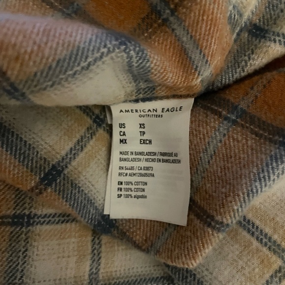 NWOT American Eagle Flannel - Picture 3 of 3